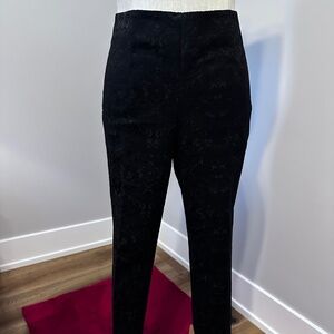 Vince Camuto black on black pattern pants